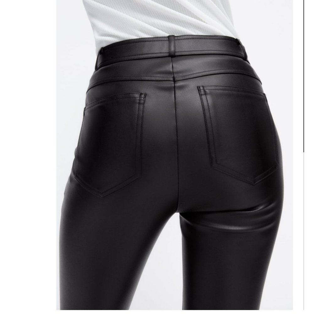 ZARA FAUX LEATHER LEGGINGS